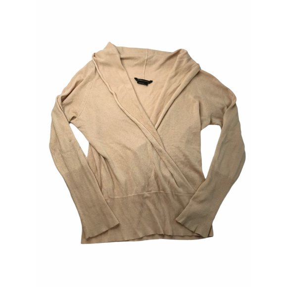 BCBGMaxAzria Sweaters - BCBG Max Azria Sweater Cowl Shawl Neck Draped. Tan